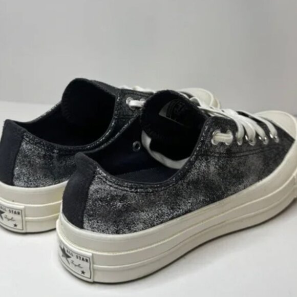 Dark Silver Size 5.5 Converse Chuck 70 Ox Men’s Sneakers Sparkly - Picture 4 of 8